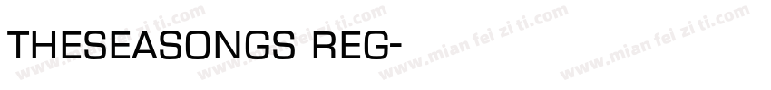theseasongs reg字体转换